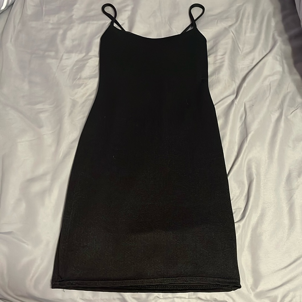 Pretty Little Thing Black Slip Dress